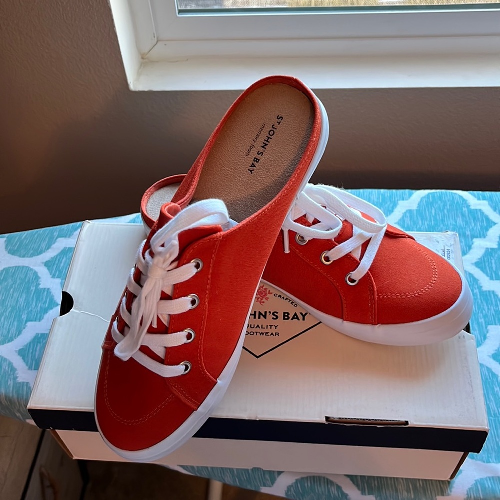 Orange St. John’s Bay Tennis Shoes